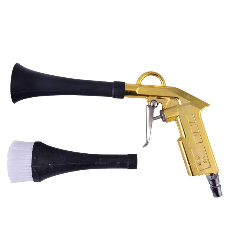 Car beauty tool tornado interior cleaning gun with brush dust cleaning brush dry cleaning gun spray gun