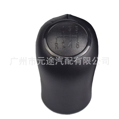 cover gear head, Sürətlər qutusu və əl tormozu başlıqları - sk-benz027-6-speed-r-lower-left-black-leather-head