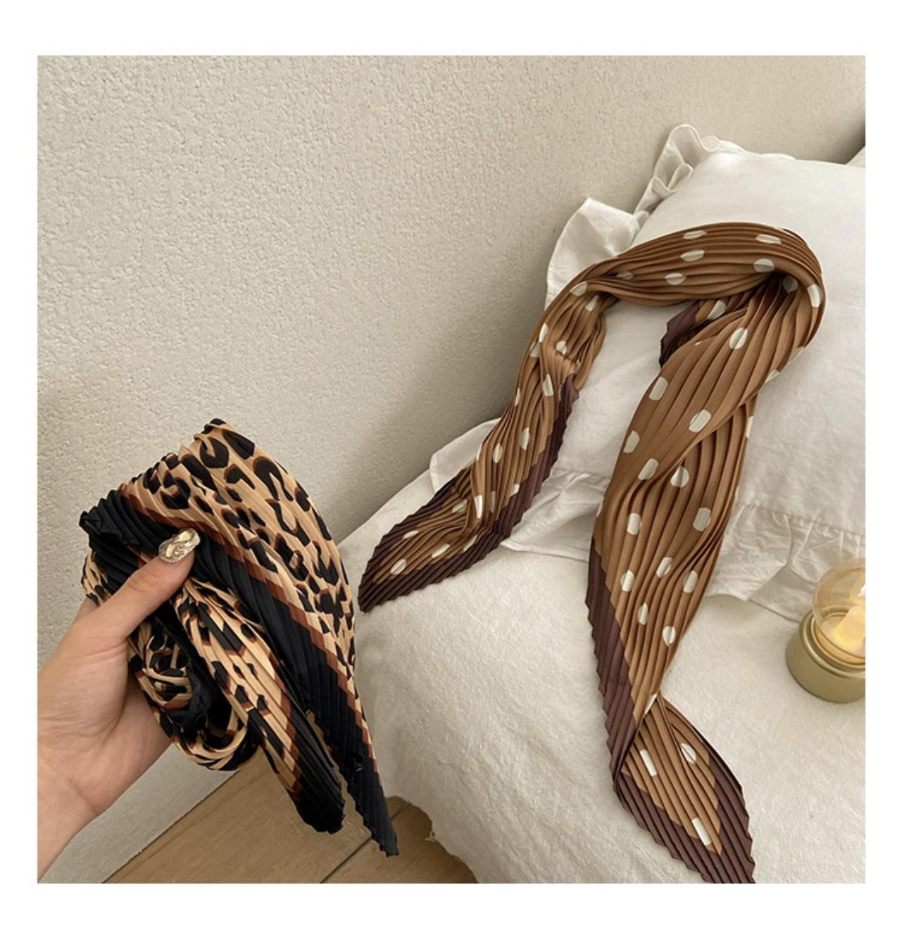 70g Weight Silk Scarf Classification Casual, Daily, Shopping Occasion Satin Material Plaid, Polka Dots, Solid Color Pattern Spring&Summer Season Women's Gender Elegant Style Women's Elegant Plaid Polka Dots Solid Color Satin Silk Scarf 13