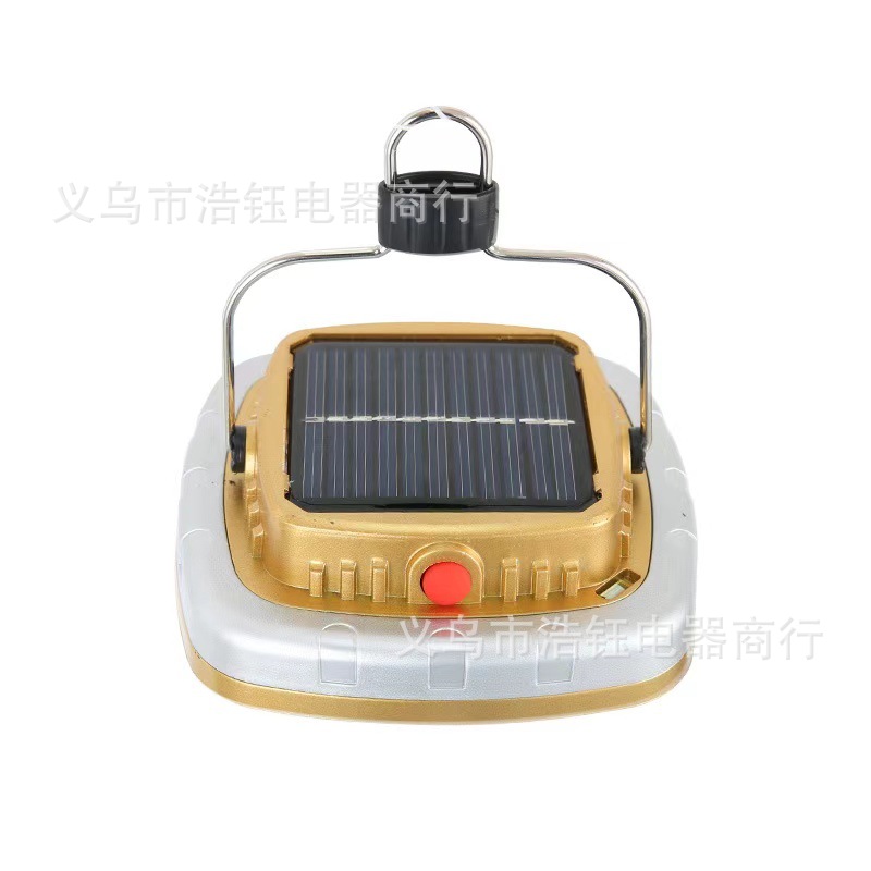 Linterna de camping solar recargable, LED, portátil