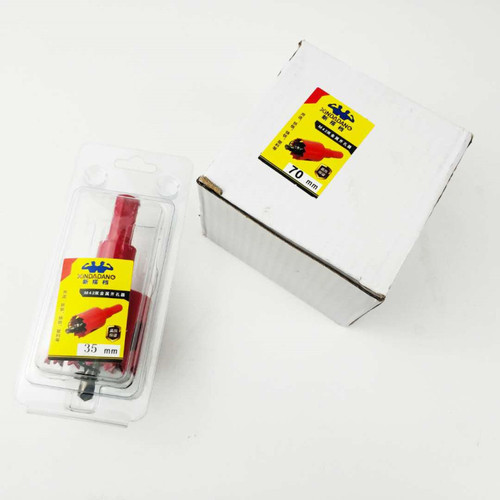 New Partner Hole Opener Bi-Metal Woodworking Drill Bit Red Hole Opener Gypsum Board Hole Expander