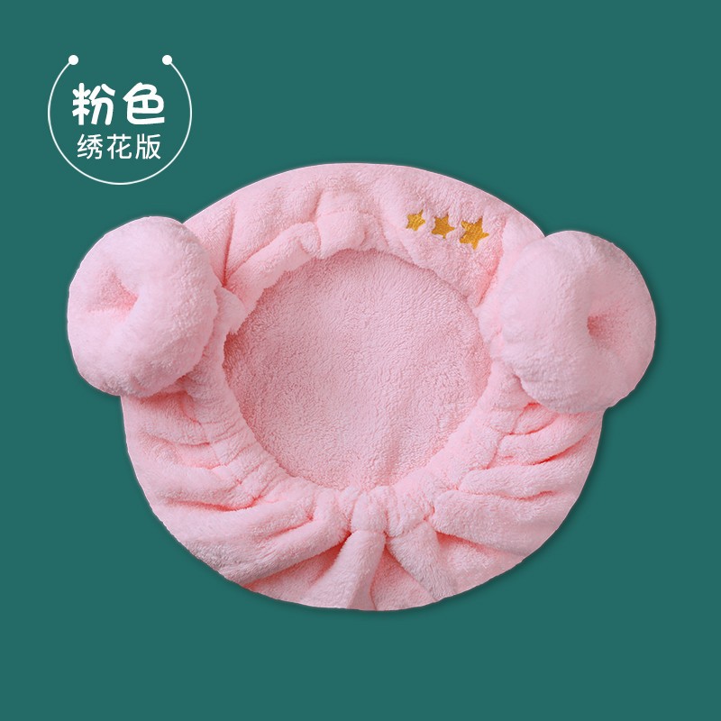毛毛雨A類子供用ドライヘアキャップ吸水赤ちゃんバッグ可愛いお姫様韓国赤ちゃん羊角帽子