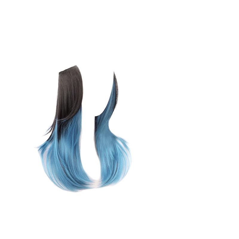 Extensión de Cabello Ondulado de Una Pieza de Fibra de Alta Temperatura con Clips