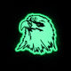 Cross-border Animal Tiger Head Leopard Head Wolf Head Hawk Head Morale Chapter Velcro Armband Patch PVC Soft Glue