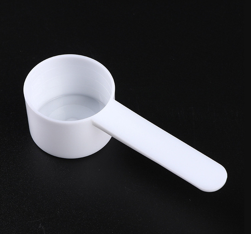 Gıda sınıfı 10g 20ml kaşık şeffaf PP plastik ölçüm kaşığı süt tozu kaşığı düz tabanlı ölçekli kaşık karıştırma ölçüm kaşığı