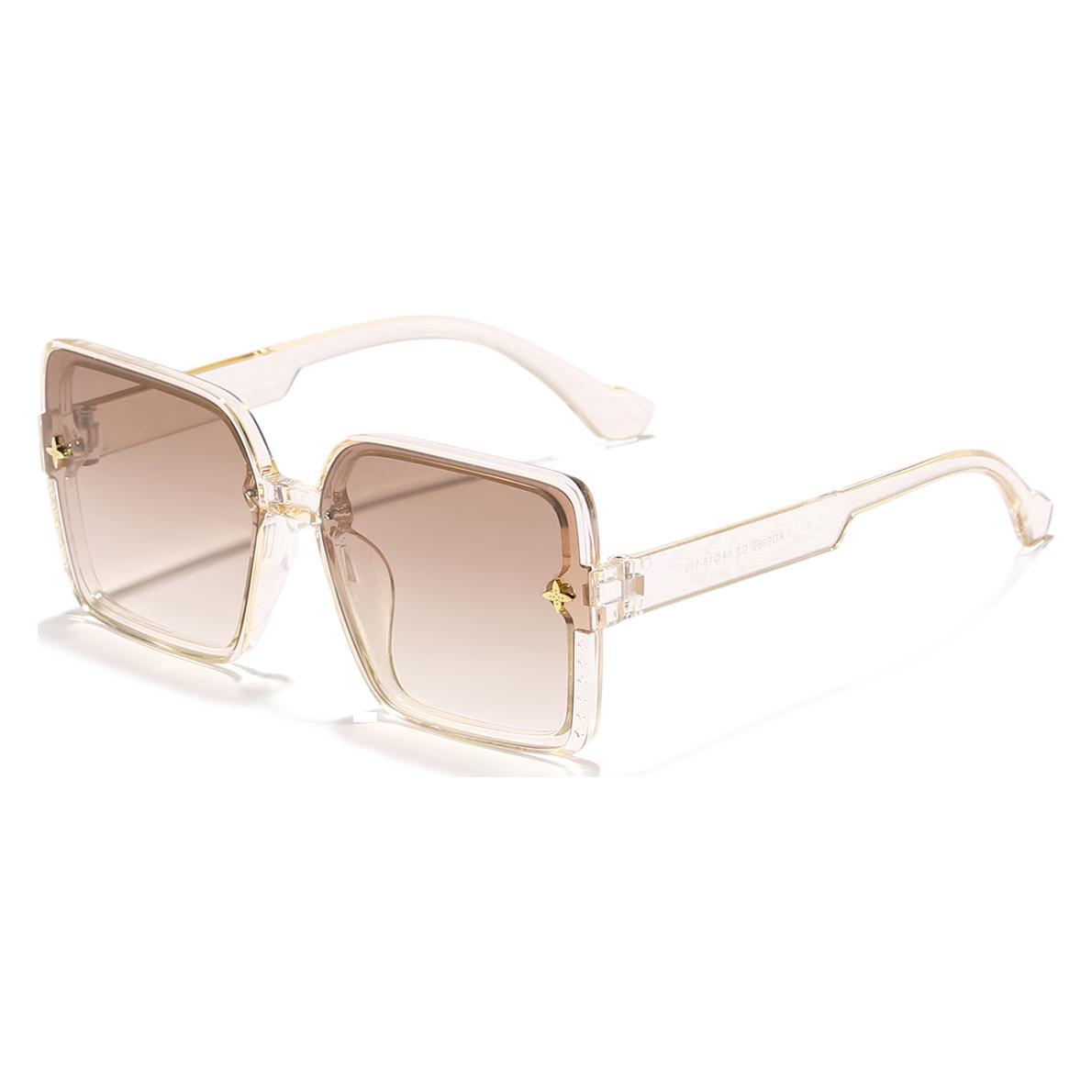 2024 nuevas gafas de sol de celebridades de Internet para mujer, el marco grande de verano es delgado y la cara es pequeña, las gafas de sol retro literarias de moda combinan con la tendencia