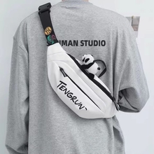 斜挎包肩包男潮潮流胸包男士背包腰包动女手机男生小挎包