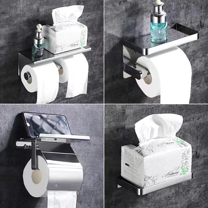 304 Stainless Steel Paper Towel Holder Roll Paper Holder Bathroom Punch-Free Toilet Paper Holder Bathroom Storage Rack Wholesale Tissue Holder 304 Stainless Steel Paper Towel Holder Roll Paper Holder Bathroom Punch-Free Toilet Paper Holder Bathroom Storage Rack Wholesale Tissue Holder