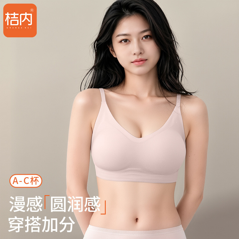Juei Neimu Technology External Expansion Bra for Women, Small Chest Enhancement, Soft Support, Seamless Bra for Women, Cartoon Chest Style