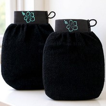 搓澡巾细砂双面跨境厂家直销中砂人造丝法式搓澡洗澡搓背沐浴手套