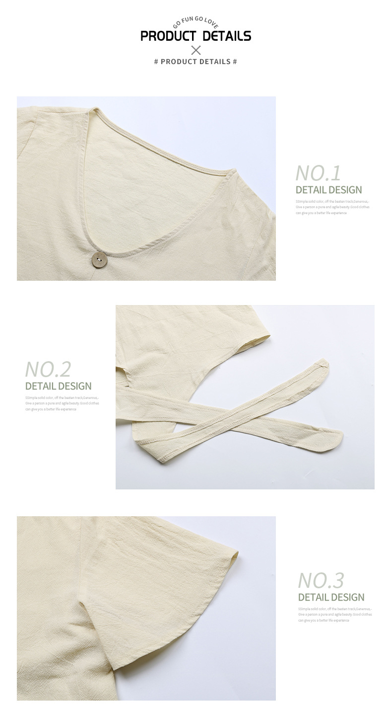 Camicia con lacci e papillon a tinta unita con scollo a V_voghion.com