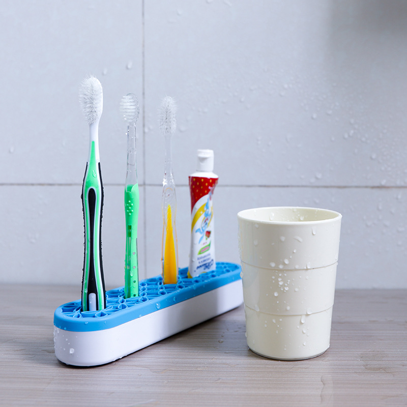 크로스 미러 칫솔 세면 도구 랙 공장 도매 화장품 펜 저장 상자 사무실 용품 랙 한 배치