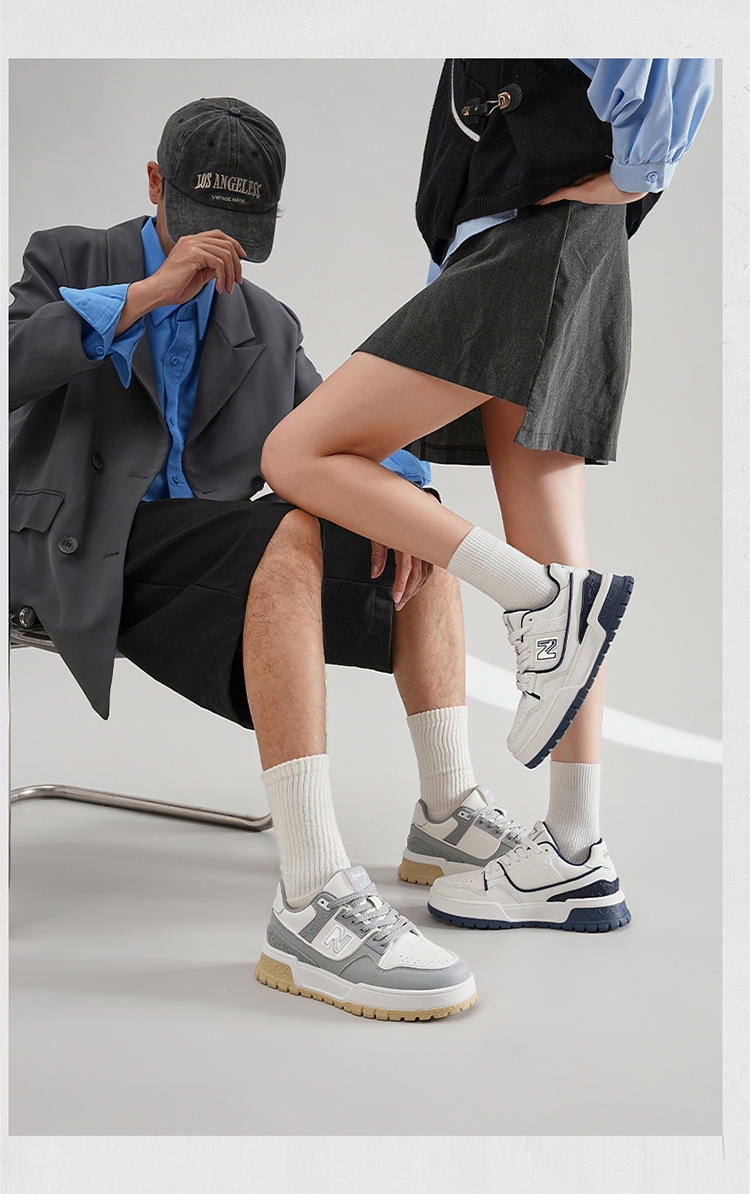 Giày sneaker nam tăng chiều cao đế dày phong cách thể thao đa năng — 619 Trắng Xanh chi tiết 8