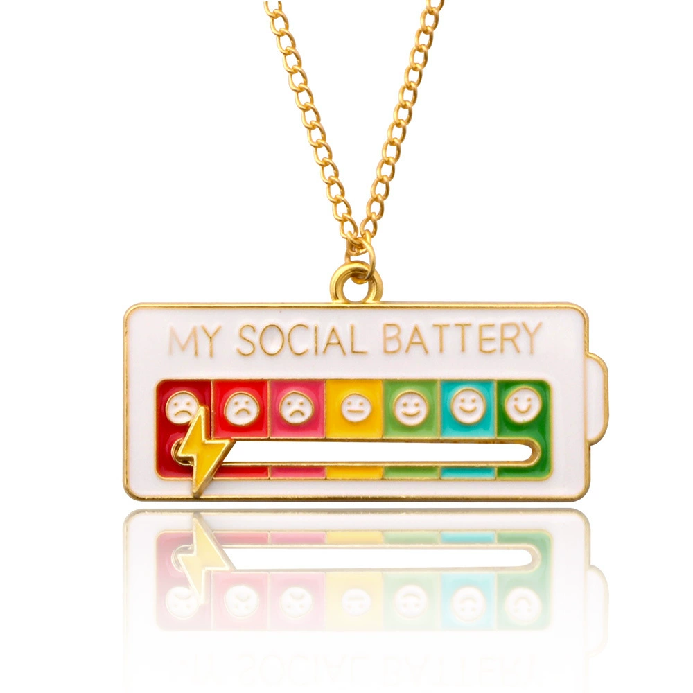 Rainbow emotional adjustable keychain, badge, brooch