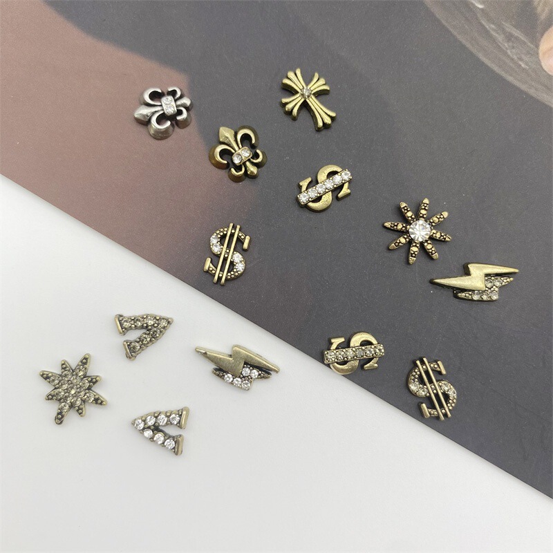 New Retro DIY Nail Art Material Diamond Letter Personalized Jewelry Simple Alloy High-end Mobile Phone Case Accessories New Retro DIY Nail Art Material Diamond Letter Personalized Jewelry Simple Alloy High-end Mobile Phone Case Accessories