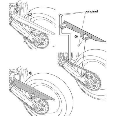 protection cover guard plate, Motorcycle frame