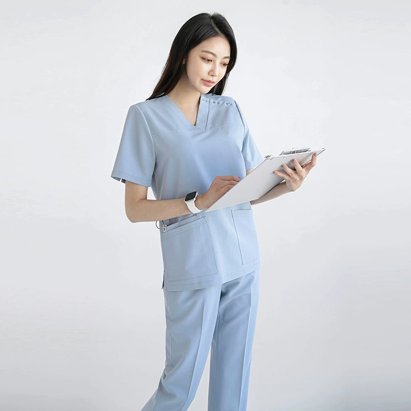Overall, split set, nurse uniform, 2022, for beauty salons