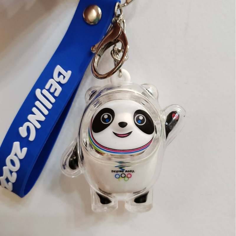 在庫あり、Rong Rong ペンダント ギフト マスコット パンダ ドン ドン アイス クリエイティブ 立体シリコン キーホルダー|undefined