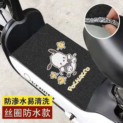 Floor Mats, Wear-Resistant and Easy-Care – Electric vehicle foot mat - black-bottom-pochacco-3050cm-the-wire-loop-material-needs-to-be-cut-by-yourself