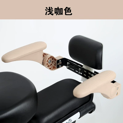 Electric Vehicle Rear-Mounted Child Seat with Rotatable Scooter Safety Guardrail, Anti-Fall Folding Waterproof Armrest for Electric Bikes (Electric car child seat) - light-brown-rear