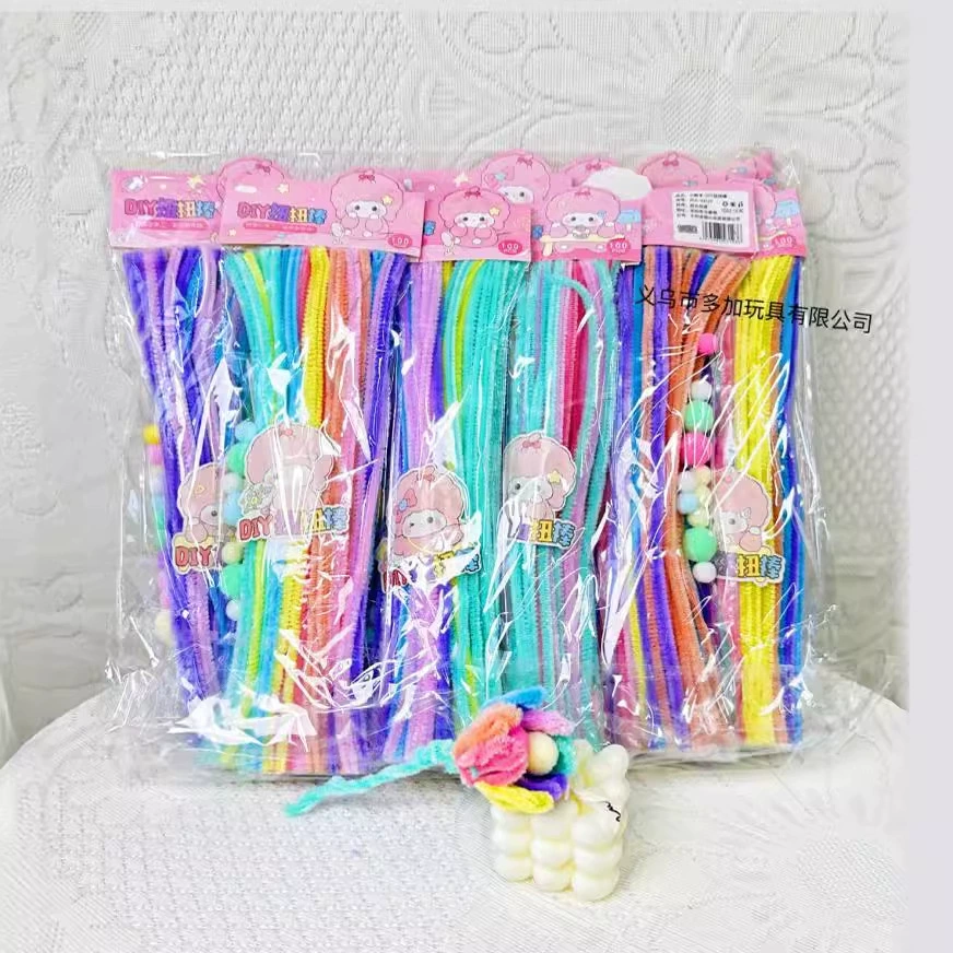 A70 шт макарон торчит палка букет из плюшевых полосок корень DIY материал детские развивающие игрушки ручной работы ультра плотные волосы