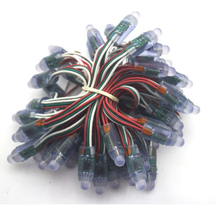 Ws2811 Exposed Light String 12V/5V Waterproof Glue-Filled Sign Advertising String Decorative Light Point Light Source Full Color Perforation