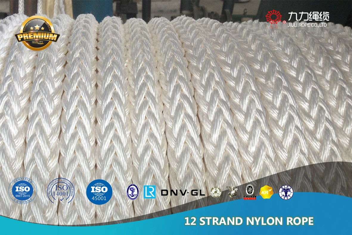 12-прядная нейлоновая веревка, веревка из полиамидного волокна, морская системная веревка, нейлоновая веревка, плетеная веревка, витая веревка, нейлоновая веревка