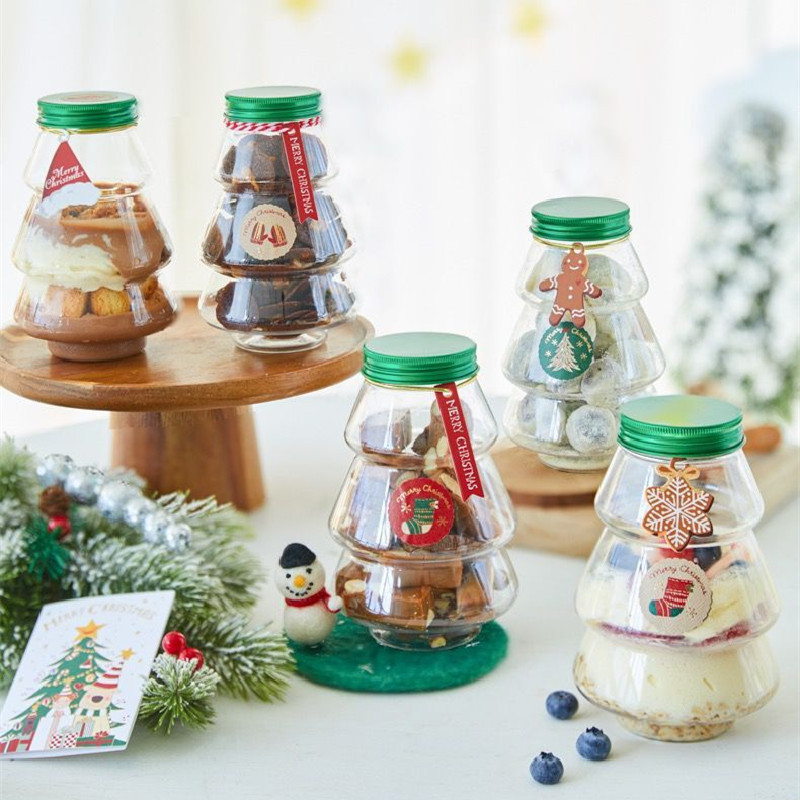 500ml赤ネット雪だるま瓶クリスマスツリー哺乳瓶ジュース瓶コーヒー瓶petペットボトル|undefined