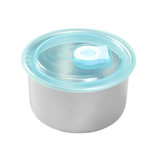 Stainless Steel Food Storage Box with Lid Sealed Container Round Food Storage Bowl Storage Box Refrigerator Convenient Storage Box Lunch Box 