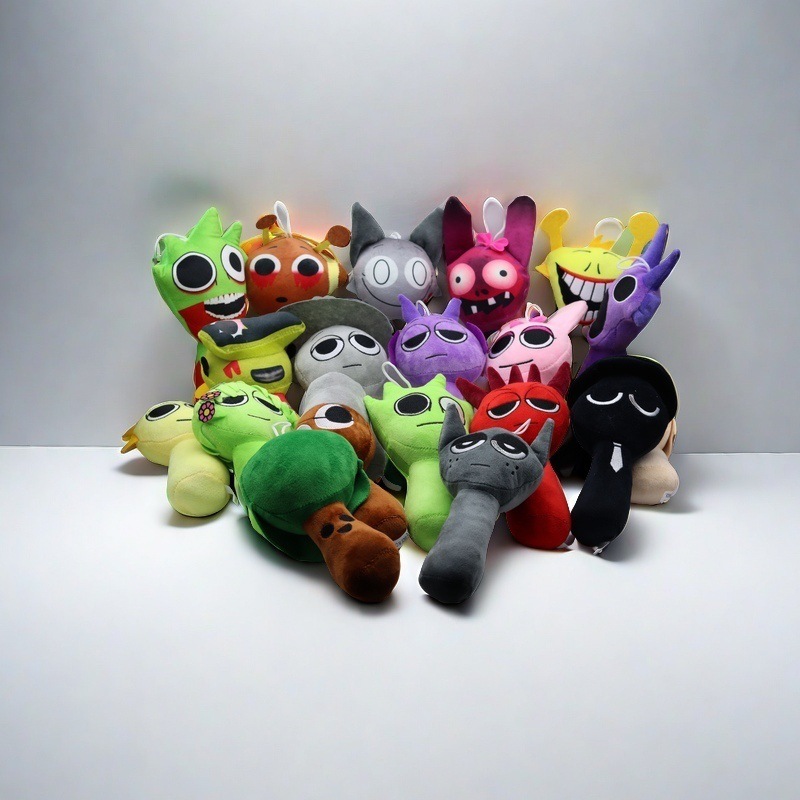 Cross-Border New Product in Stock: Rhythm Box Plush Toy Sprunki Plush Doll Christmas Toy Dog Cross-Border New Product in Stock: Rhythm Box Plush Toy Sprunki Plush Doll Christmas Toy Dog