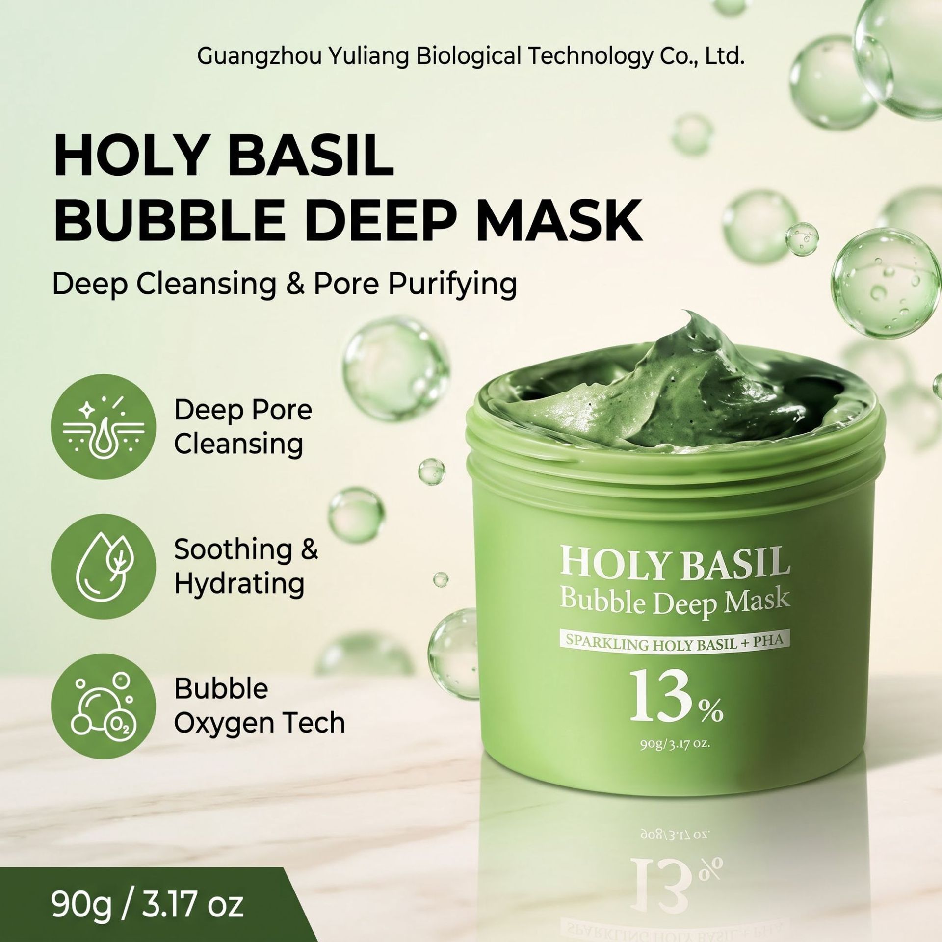 Cross-border Amazon Bubble Mask Deep Application Mask Amino Acid Moisturizing and Hydrating Bubble Mask