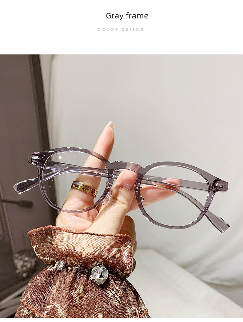 Fashionable retro small round frame anti-blue light presbyopic glasses for women fashionable personalized HD Western style presbyopic glasses for the _voghion.com