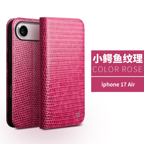 iPhone17 cá sấu không khí hoa hồng đỏ
