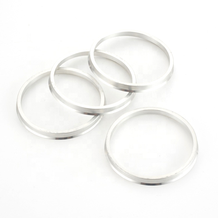 定制铝合金轴套环轮毂法兰盘中心环中心圈本色4PCS56.1-73.1