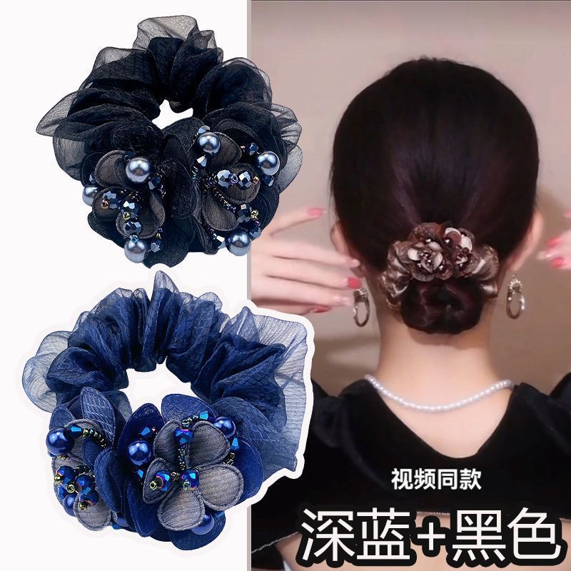 추천 머리꽃 2#2개입[블랙+블루]