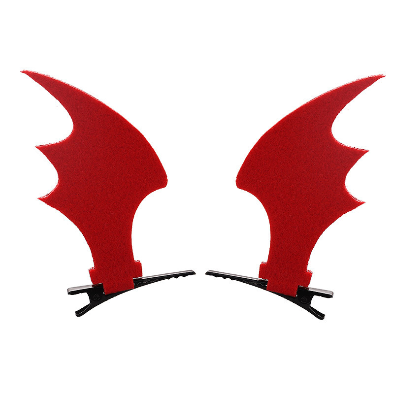 Halloween tocadero murciélago cabello clip de pelo maquillaje baile clip de pato murciélago cabello clip de decoración atmósfera props tocadero