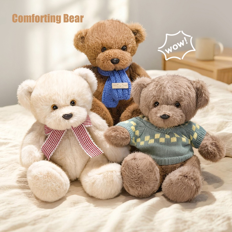 Bonito pacificador Teddy Bear muñeca muñeca de peluche muñeca de tela regalo de cumpleaños novia sorpresa de día de San Valentín