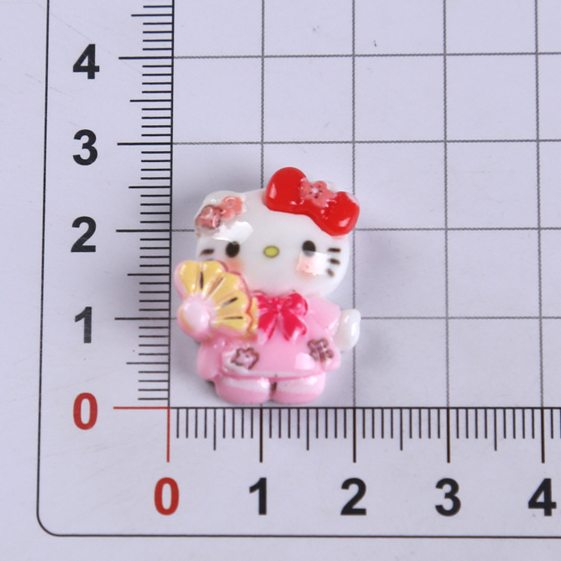 KT猫卡通饰品材料可爱裙子凯蒂猫diy发夹冰箱贴手机壳穿戴甲配件|undefined