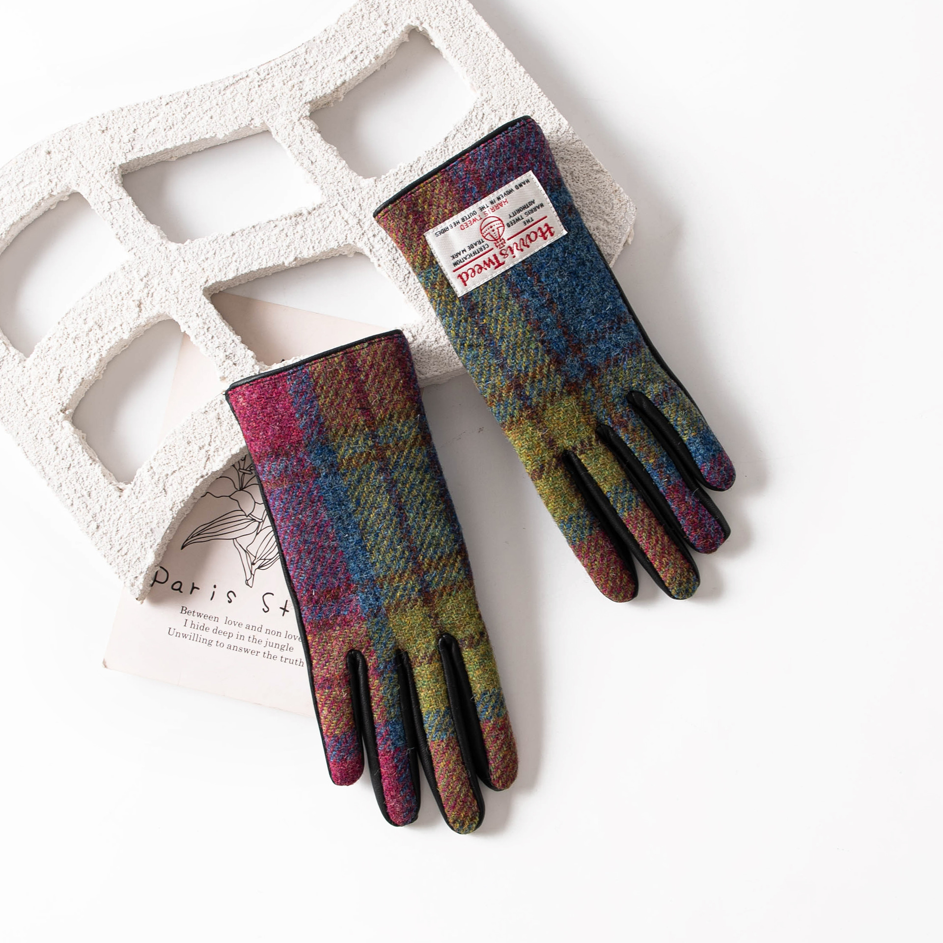 FHH24-8020-7 로즈 레드 체크 여성