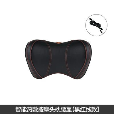 Massage headrest car electric Headrest - smart-massage-headrest-black-and-red-line