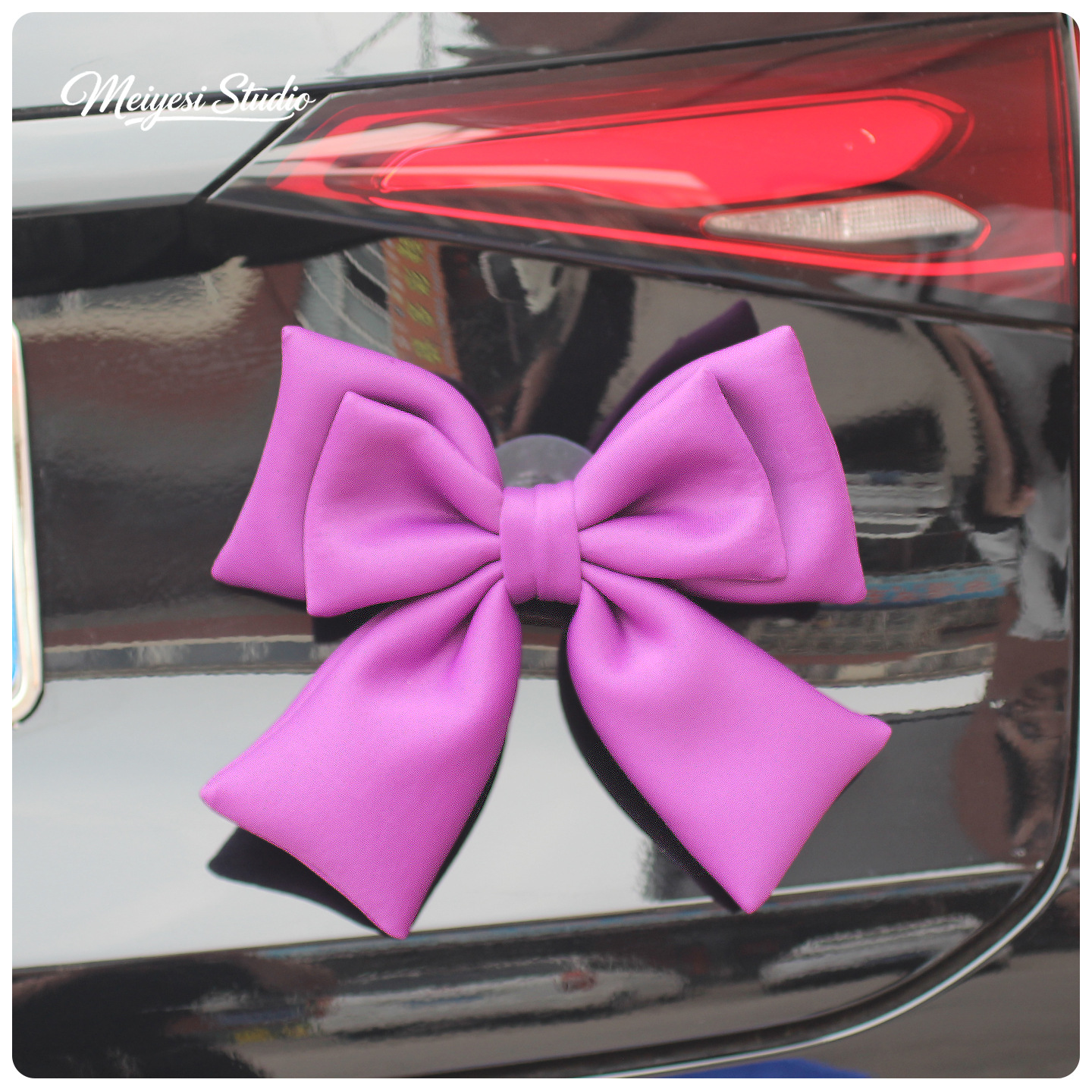 Auto pegatinas de automóviles arco decoración baúl motocicleta eléctrica colgante accesorios de cola muñeca muñeca