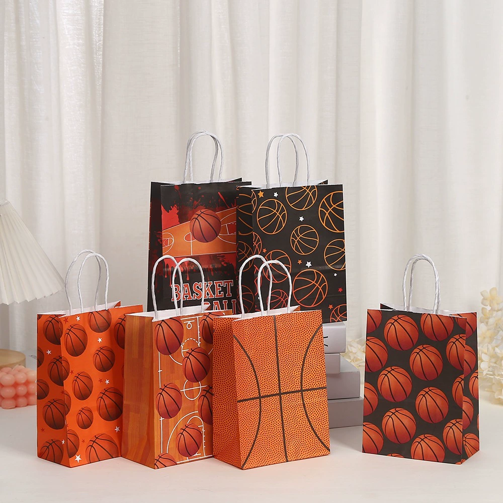 Подарочная сумка с принтом в баскетбол