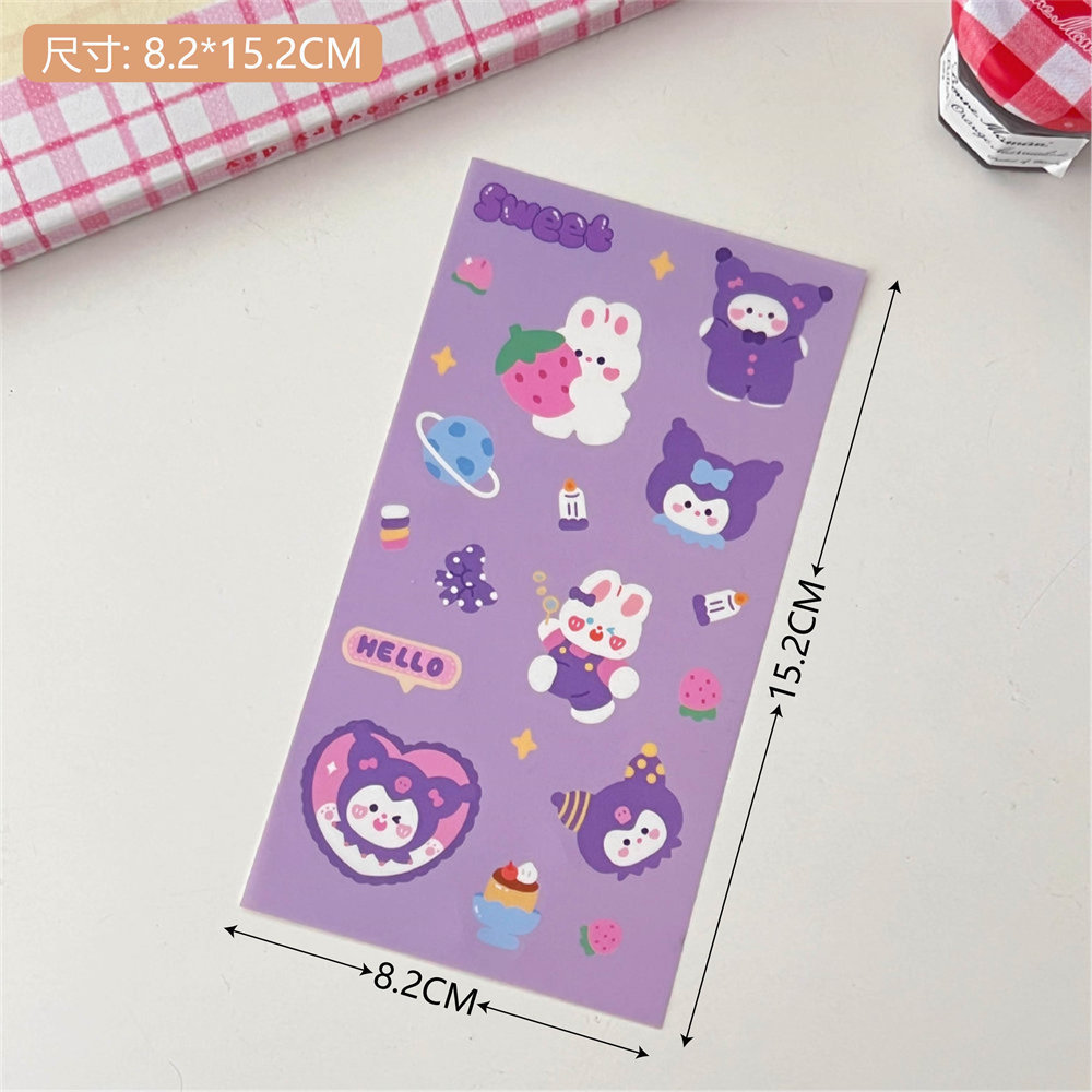 Original nueva comida Papa perro serie pegatinas ins estilo decorativo Diario Pegatinas de sellado lindo expresión facial pegatinas image 23