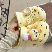 厨师饼饼鞋花女款可爱卡通配件鞋扣鞋花夏季沙滩凉拖鞋洞洞鞋鞋花