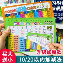 儿童10 20以内的加法加减法口诀表挂图一年级二十数学分解与组成