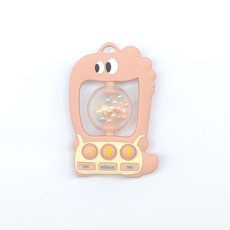 Anillo de goma de diente para bebés pequeños, campana tranquilizadora, juguetes para bebés de 0 - 1 años de edad, agarre y mordida palillos molares para la educación temprana.