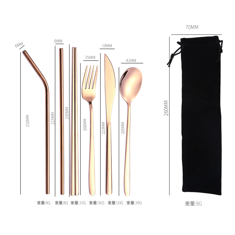 로즈 골드 세트 + 블랙 백