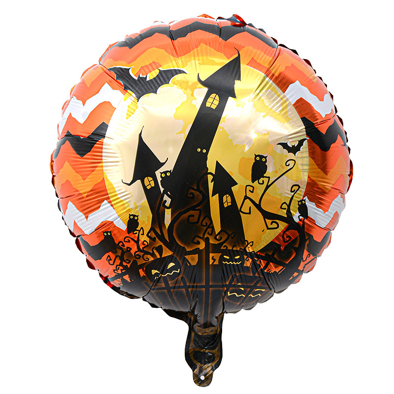Comercio exterior 18 pulgadas Halloween película de aluminio globo festival fantasma calabaza calavera fantasma tema fiesta arreglo globo al por mayor