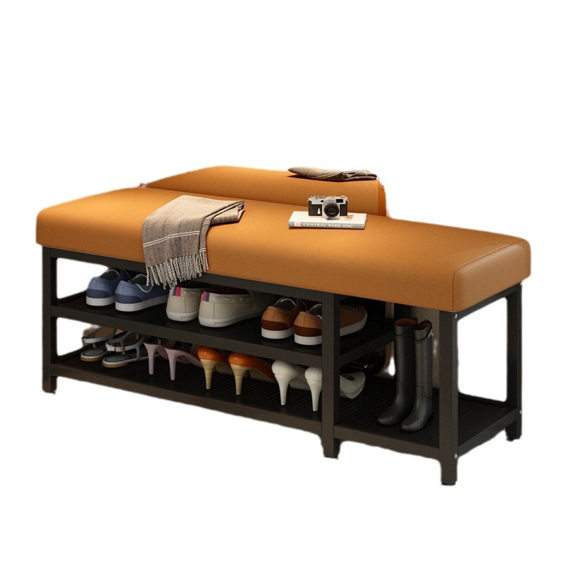 Taburetes personalizados en la puerta de metal simple en la casa se pueden sentar en la puerta, taburetes bajos de lujo ligeros, taburetes para cambiar zapatos