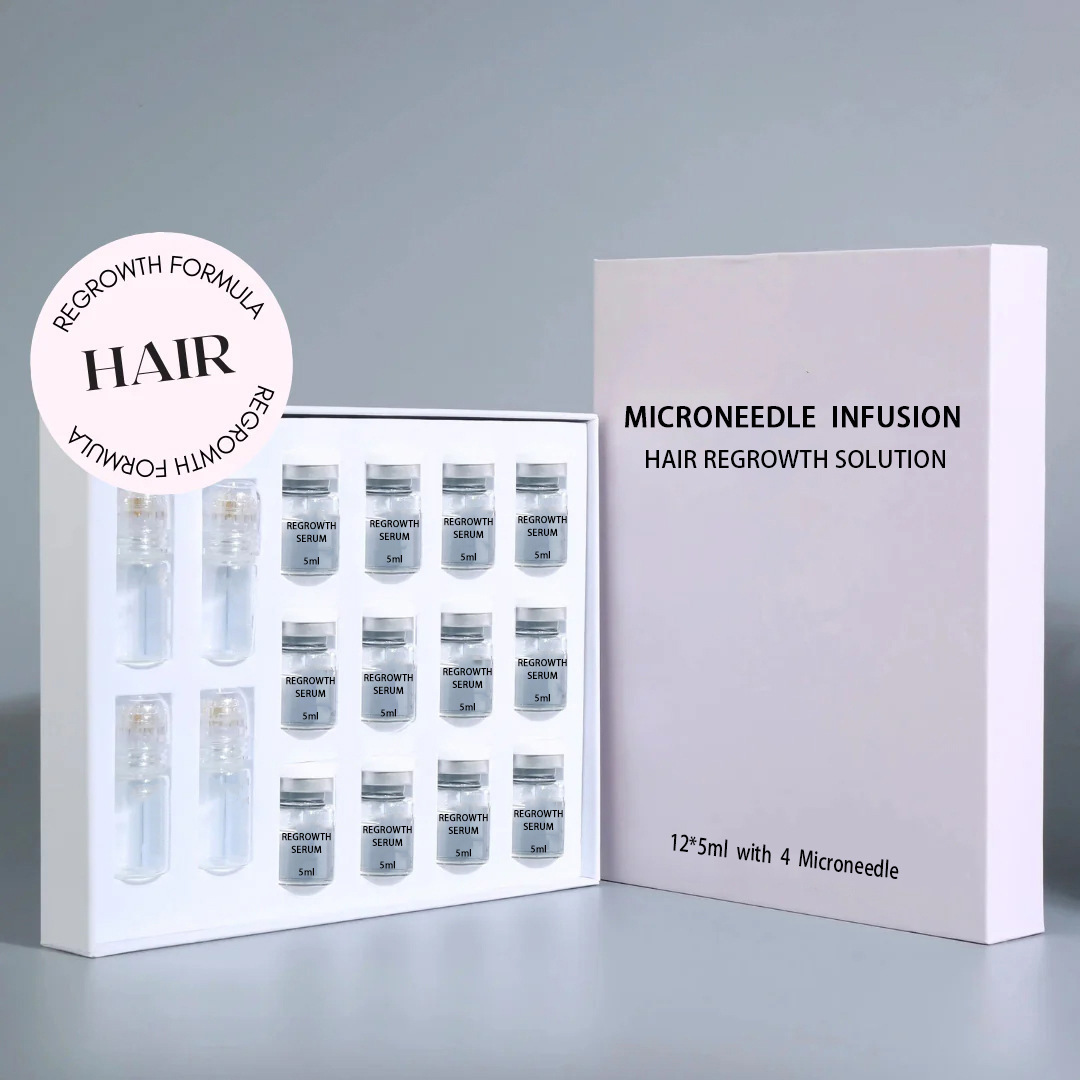 Suero de Microagujas para Crecimiento Capilar Anticaída e Hidratante para Cuidado Capilar